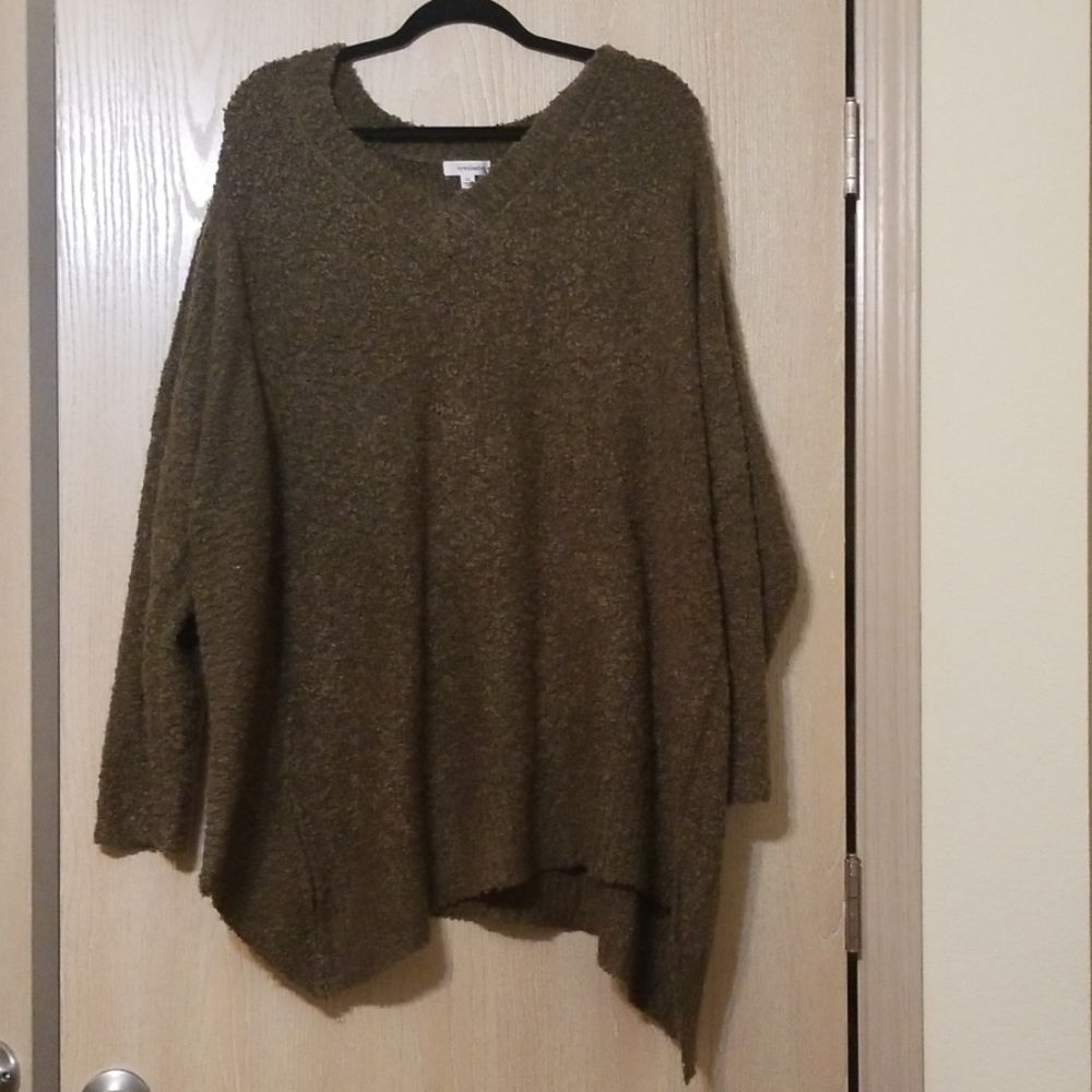 Long sleeve olive sweater